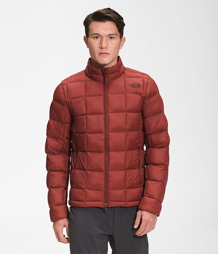 The North Face Puffer Jacket ThermoBall™ Super Dark Red - Mens - Thailand IDPYZ-3210